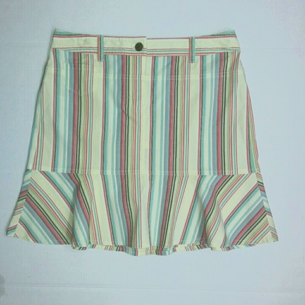 NWT Ann Taylor Loft Petites Striped Skirt